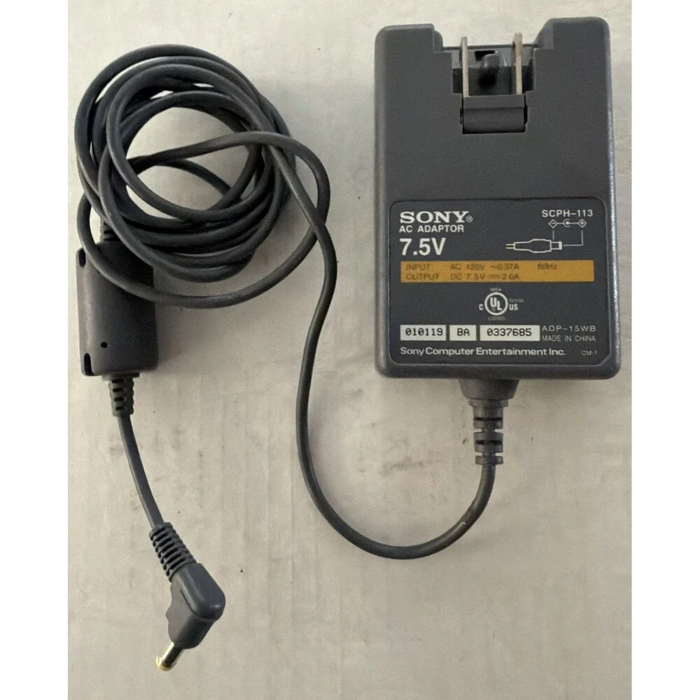 Sony PlayStation One 7.5V AC Power Adaptor Adapter OEM SCPH-113 Original PS1